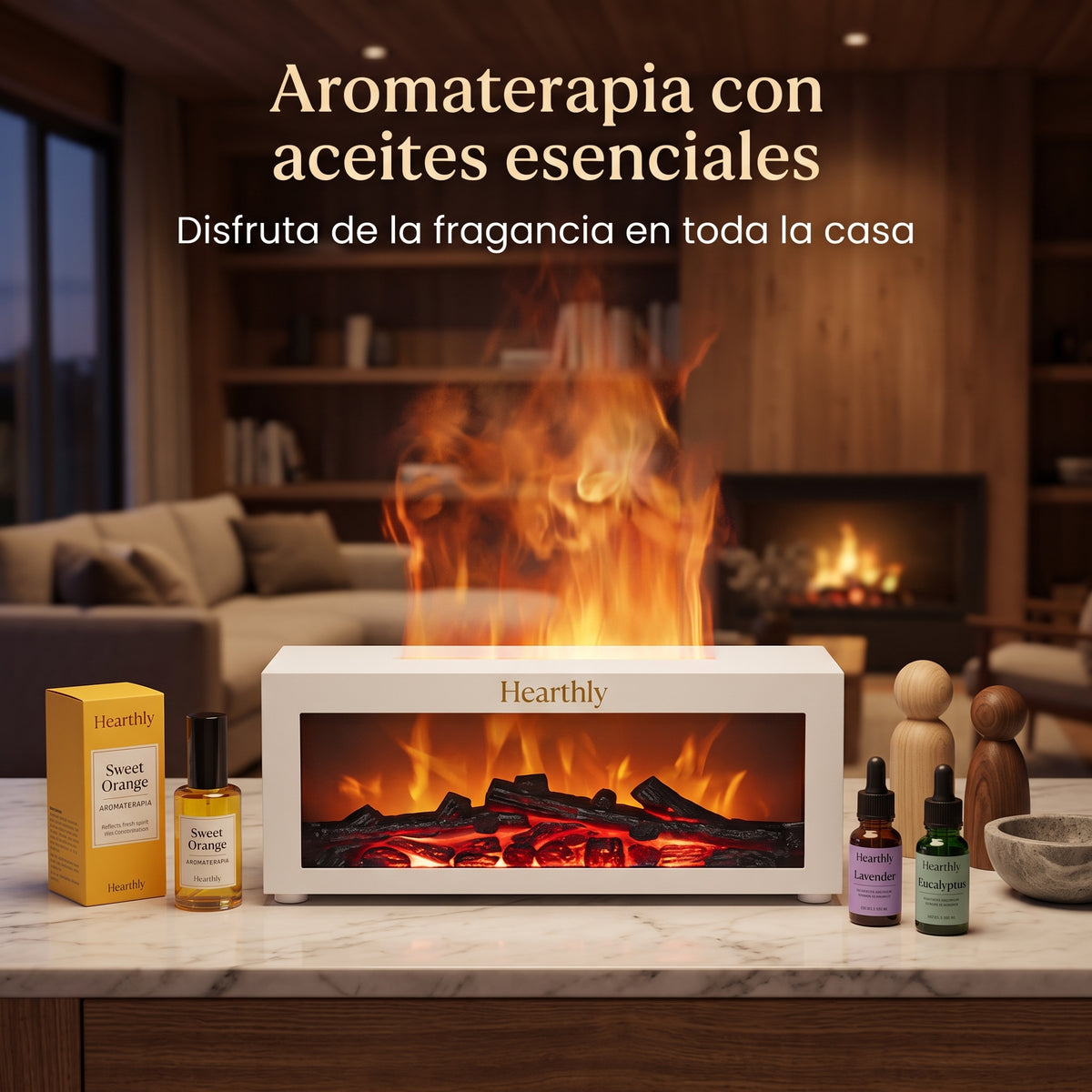 Difusor Aromático con Efecto Llama Hearthly™