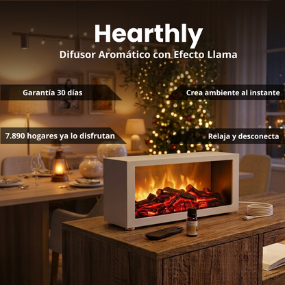 Difusor Aromático con Efecto Llama Hearthly™